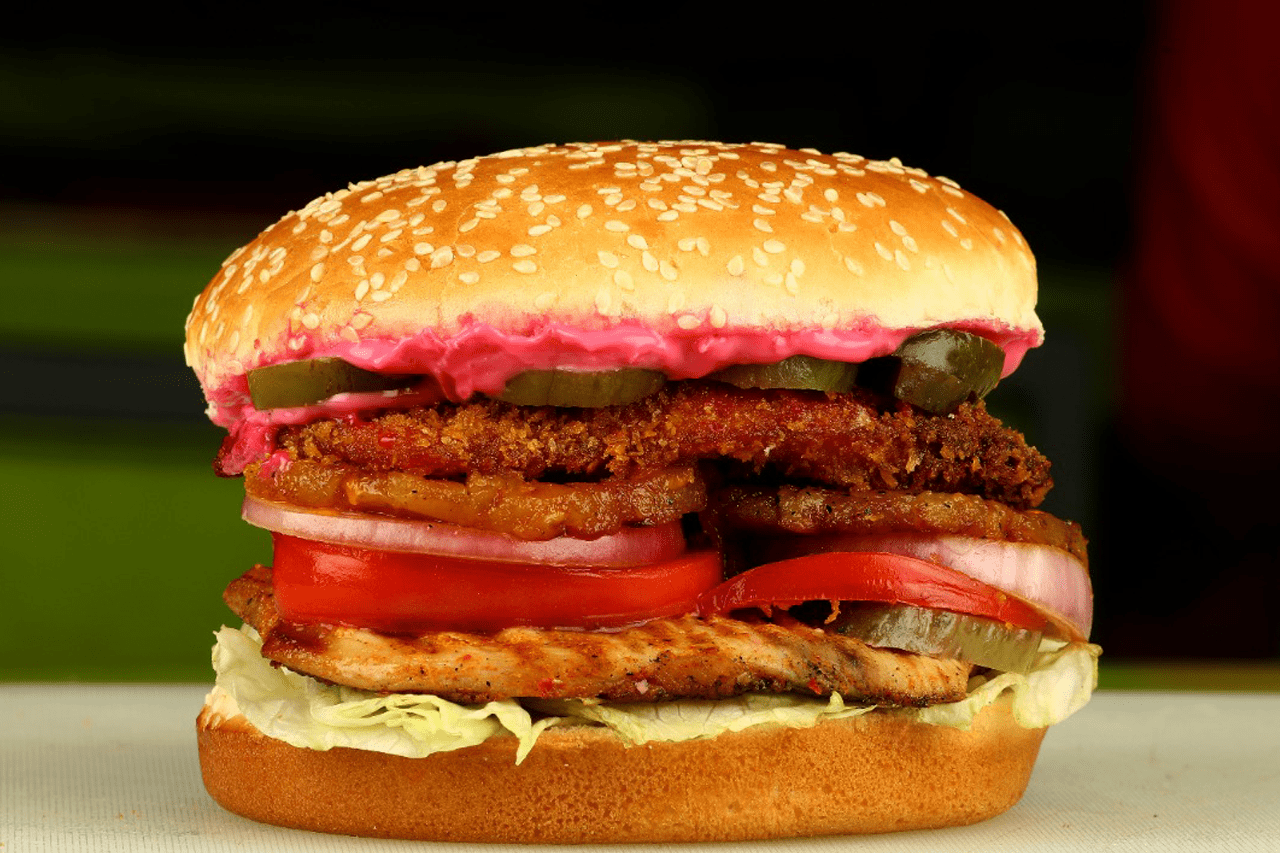 Fully Loaded Chicken Burger